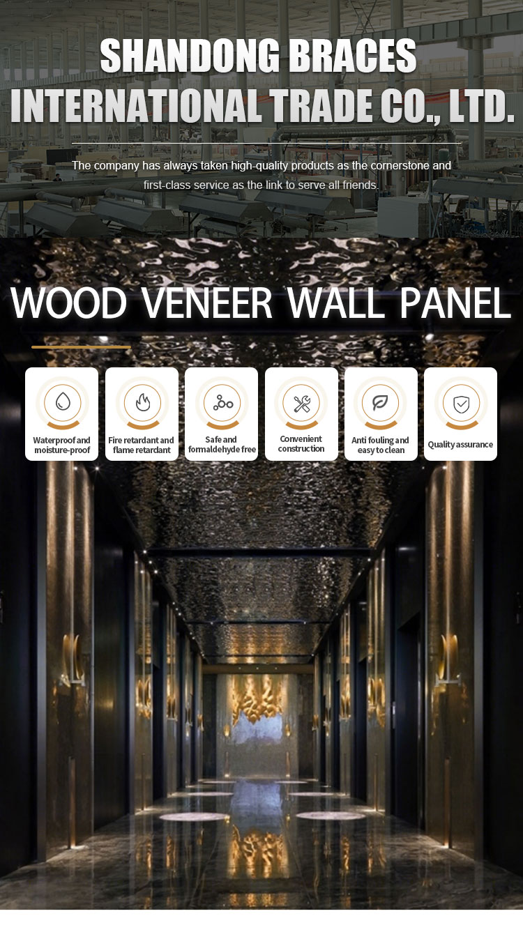 Home Interior Decoration Bamboo Charcoal water ripple wood veneerl (10)mys